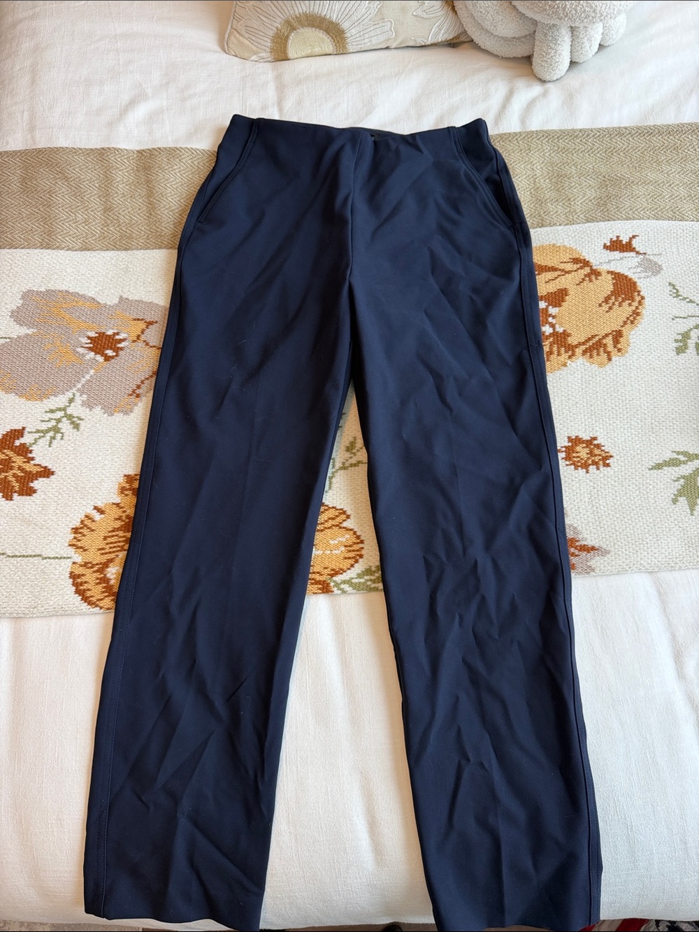 Rachel Zoe Women's Navy Straight-Leg Dress Pants